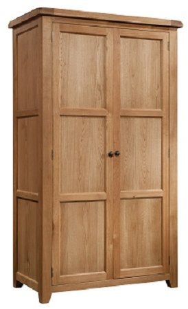 Devonshire Living Devonshire Somerset Oak Double Wardrobe