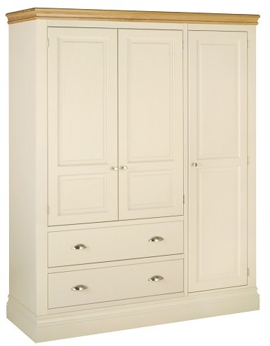 Devonshire Living Devonshire Lundy Painted Triple Wardrobe With Drawers