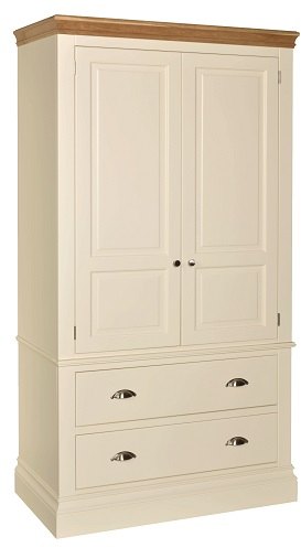 Devonshire Living Devonshire Lundy Painted 2 Drawer Double Wardrobe