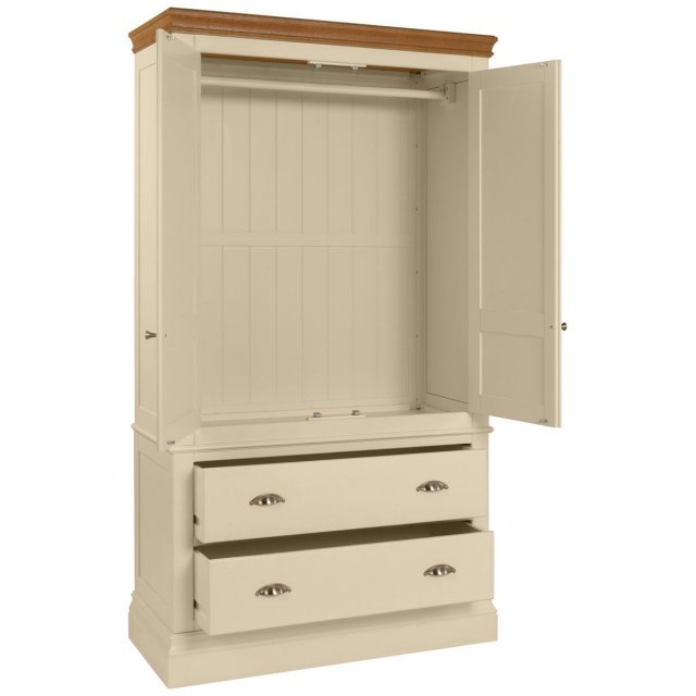 Devonshire Living Devonshire Lundy Painted 2 Drawer Double Wardrobe