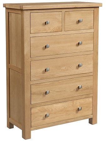 Devonshire Living Devonshire Dorset Light Oak 2 + 4 Chest