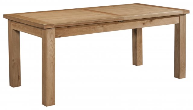 Devonshire Living Devonshire Dorset Light Oak Dining Table 2 Extensions Large