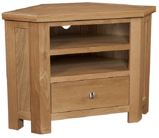 Devonshire Living Devonshire Dorset Light Oak Corner TV Unit