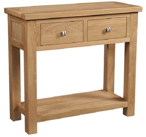 Devonshire Living Devonshire Dorset Light Oak 2 Drawer Console Table