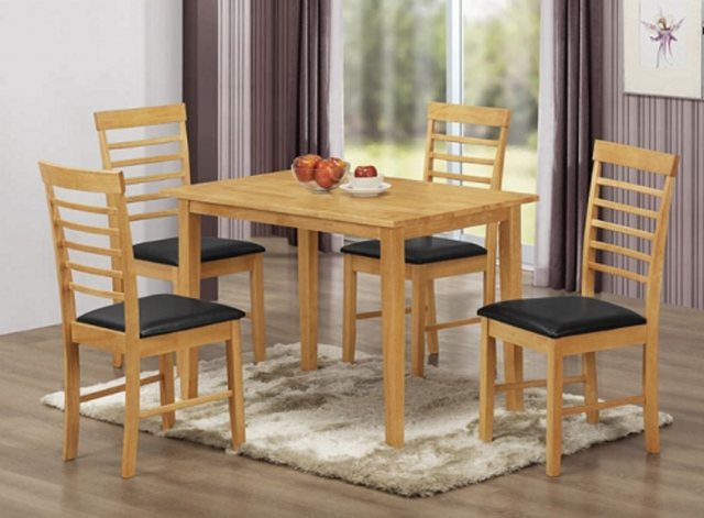 Annaghmore Annaghmore Hanover Oak 1 x 4 Dining Set (Light Oak)