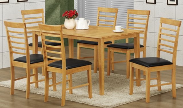 Annaghmore Annaghmore Hanover Oak 1 x 6 Dining Set (Light Oak)