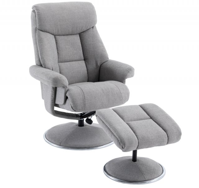 Global Furniture Alliance GFA Biarritz Swivel Recliner And Footstool