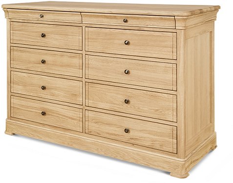 Clemence Richard Clemence Richard Moreno Oak Wide Chest Of Drawers