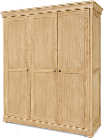 Clemence Richard Clemence Richard Moreno Oak Triple Wardrobe