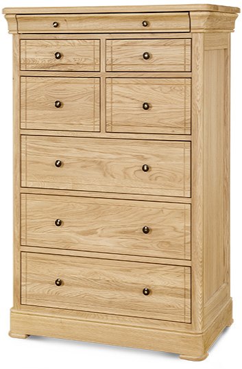 Clemence Richard Clemence Richard Moreno Oak Tall Chest Of Drawers