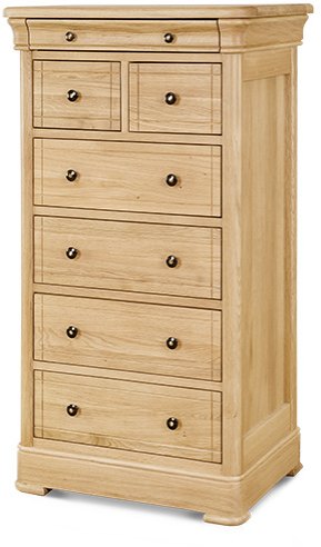 Clemence Richard Clemence Richard Moreno Oak Tall Chest Of Drawers