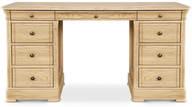 Clemence Richard Clemence Richard Moreno Oak 3 Drawer Dressing Table