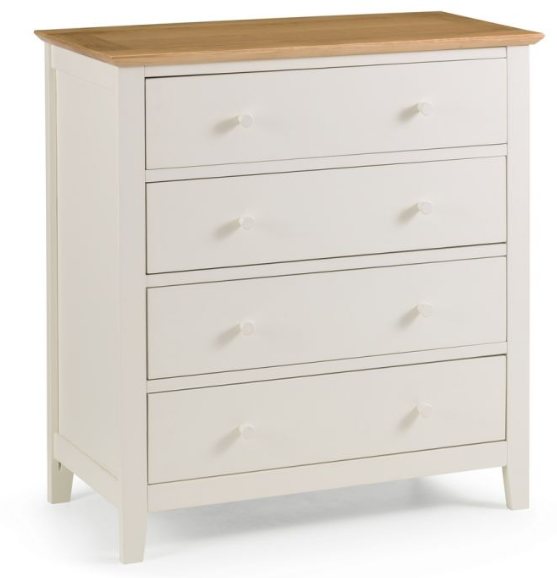 Julian Bowen Salerno Two Tone Four Drawer Chest Chest of Drawers