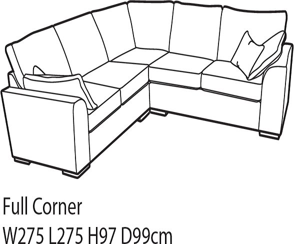 Westbridge Westbridge Dexter 5 Seat Full Corner