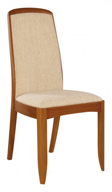 Nathan Classic Teak Fully Upholstered Dining Chair