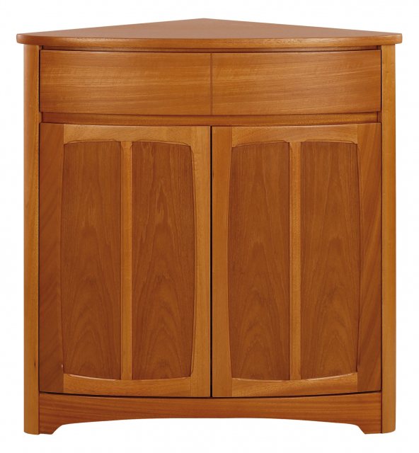 Nathan Classic Teak Shaped Corner Base Unit