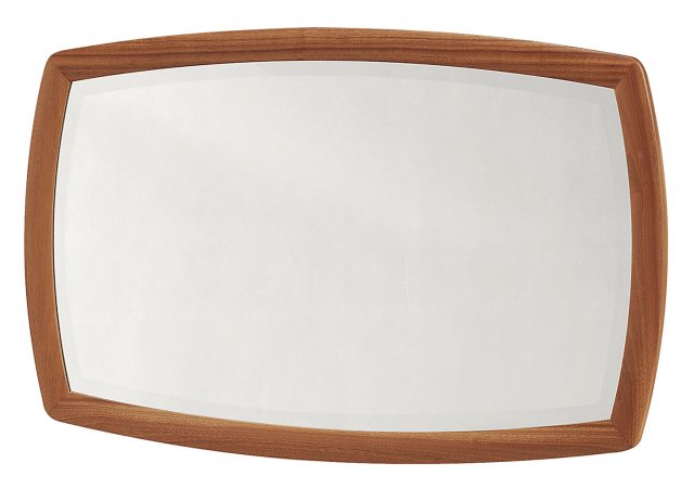 Nathan Classic Teak Shaped Wall Mirror