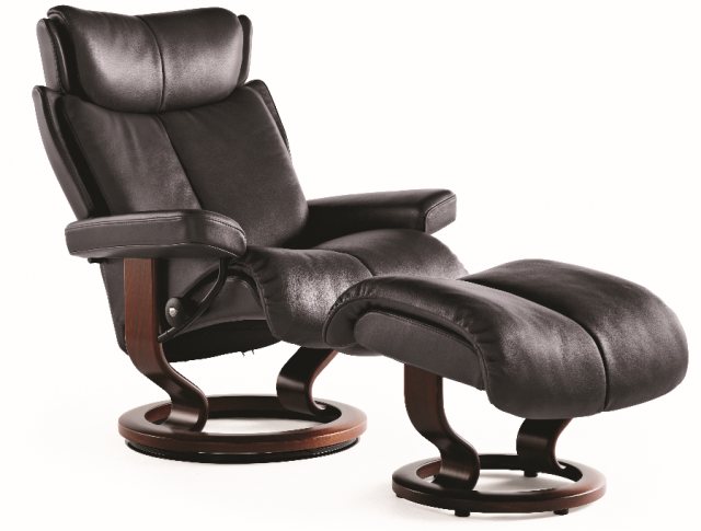 Stressless Stressless Magic Classic Base Chair With Footstool