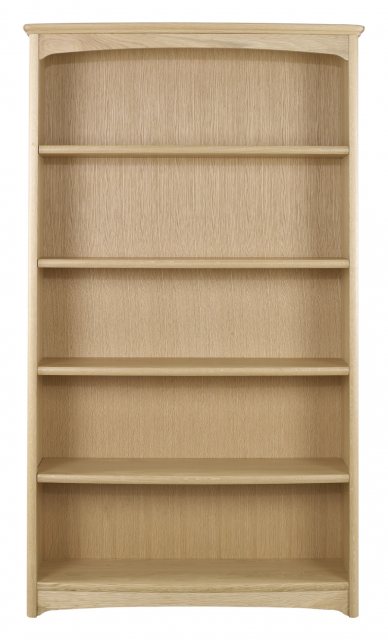 Nathan Shades Oak Tall Double Bookcase