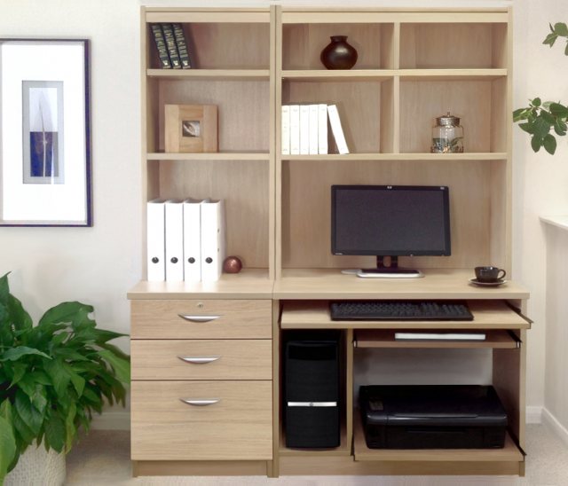 Computer desk with cabinet discount