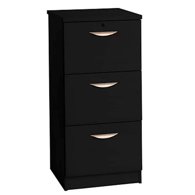 R White Cabinets 3 Drawer Mid Height Filing Cabinet
