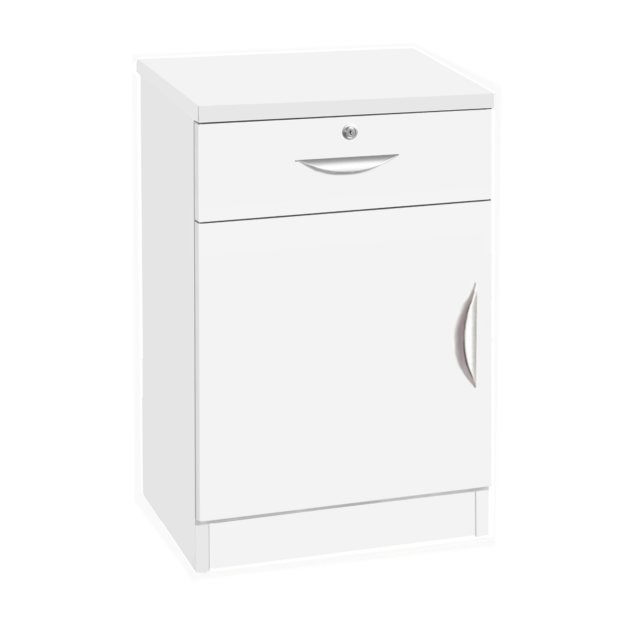 White cupboard discount with drawers