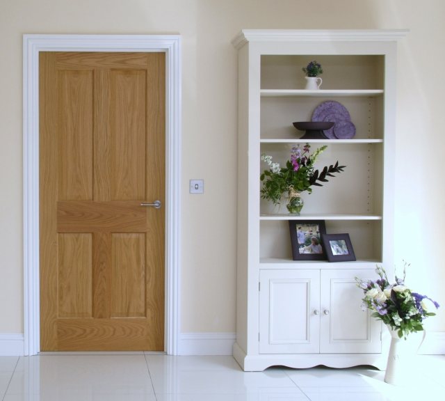 Andrena Andrena Barley 36" Wide Open Bookcase with Bottom Door