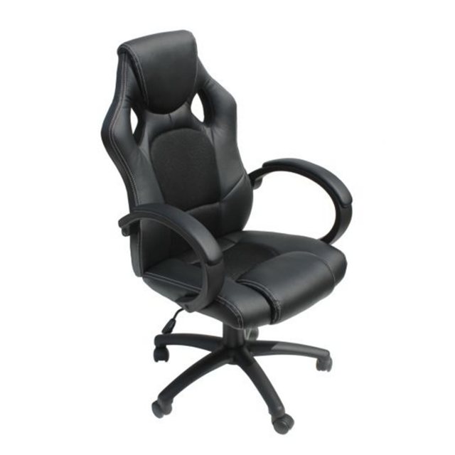 Alphason Alphason Office Chairs Daytona Faux Leather Racing Chair - Black Fabric Insert