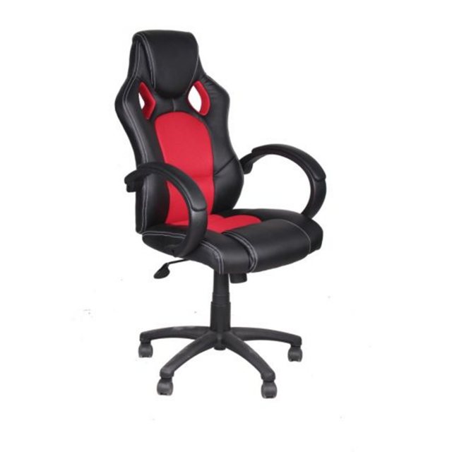 Alphason Alphason Office Chairs Daytona Faux Leather Racing Chair - Red Fabric Insert