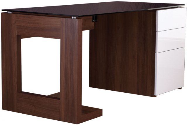 Alphason Alphason Desks Sorbonne Walnut Effect Executive Computer Desk