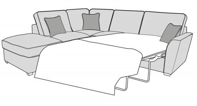 Buoyant Upholstery Buoyant Upholstery Fantasia Standard Back Corner Group Sofa Bed (LFC)