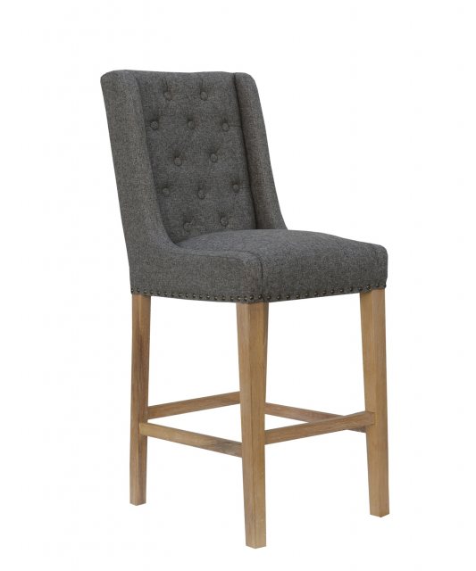 Hafren Collection Hafren Collection Button Back Stool with Studs