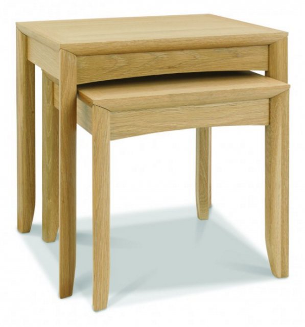 Bentley Designs Bentley Designs Bergen Oak Nest Of Lamp Tables