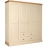 Devonshire Living Devonshire Lundy Painted Quad Wardrobe With Drawers
