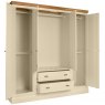Devonshire Lundy Painted Quad Wardrobe With Drawers