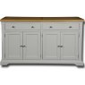 Real Wood Real Wood Rio Painted 2 Drawer 4 Door Dresser Base