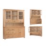 Annaghmorege Treviso Solid Oak Large Buffet Hutch