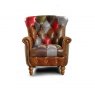 Vintage Sofa Company Alderley Leather Patchwork Chair (Fast Track)
