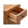 Devonshire Living Devonshire Dorset Rustic Oak Compact 3 Drawer Bedside