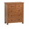 Devonshire Living Devonshire Dorset Rustic Oak 2 Over 3 Chest