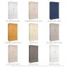 Devonshire Living Devonshire Cobble Painted Double Wardrobe With Drawer