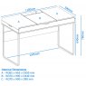 Alphason Alphason Desks Dorset With Sliding Storage