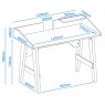 Alphason Alphason Desks Truro With Marble Effect Top