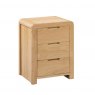 Julian Bowen Julian Bowen Curve Oak 3 Drawer Bedside