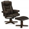 Julian Bowen Julian Bowen Malmo Swivel Recliner & Stool