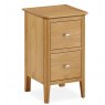 Global Home Bath Narrow 2 Drawer Bedside Chest