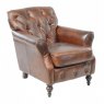 Ancient Mariner Ancient Mariner Seating Vintage Leather Button Back Armchair