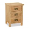 Global Home Salisbury Lite 3 Drawer Bedside Chest