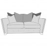 Buoyant Upholstery Pandora Pillow Back 2 Seater Sofa
