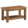 Devonshire Dorset Rustic Oak Small Coffee Table With Shelf